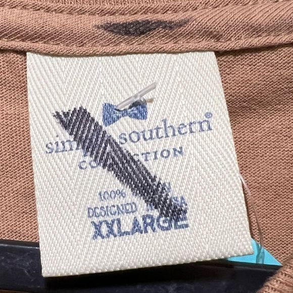 NWT Simply Southern‎ ‘Live Sweet and Happy’ Long Sleeve Tshirt Brown XXL - Picture 5 of 5